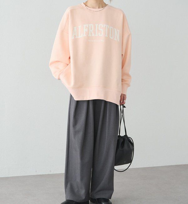  「ロゴプリント裏起毛スウェットプルオーバー」|プルオーバー|