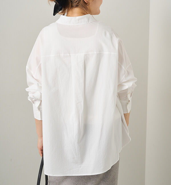  「リヨセルコットンオーバーシャツ」|シャツ・ブラウス|