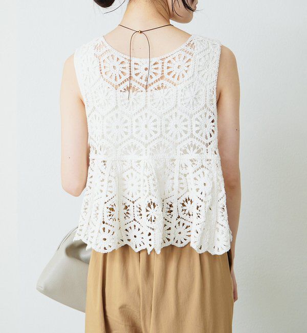  「【リバイバル】カギ針編み風ビスチェ」|キャミソール|