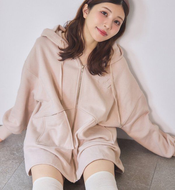  「【WEB限定】ビッグシルエットジップパーカー／裏毛」|プルオーバー|