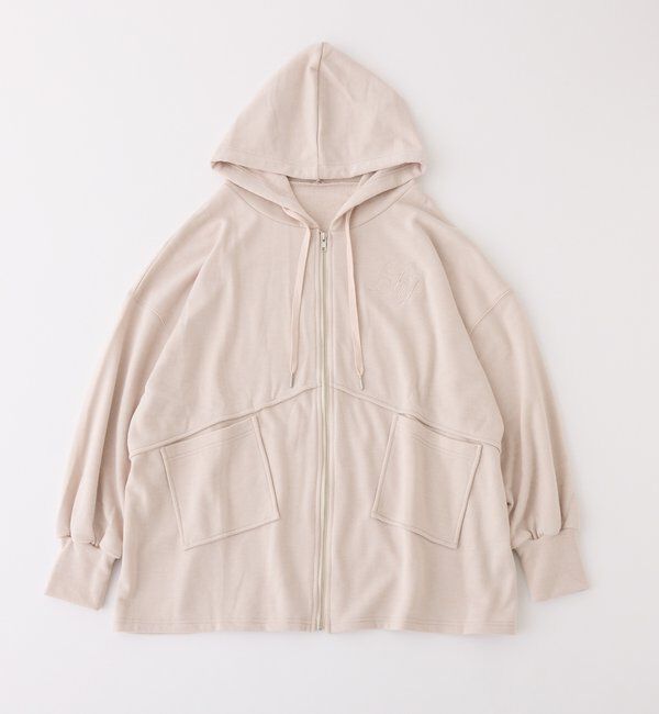  「【WEB限定】ビッグシルエットジップパーカー／裏毛」|プルオーバー|