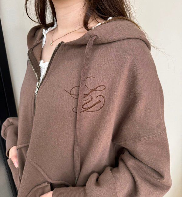  「【WEB限定】ビッグシルエットジップパーカー／裏毛」|プルオーバー|