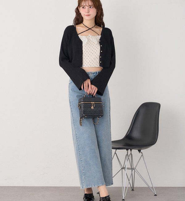  「ベル袖リブカーデ」|ニット・セーター|