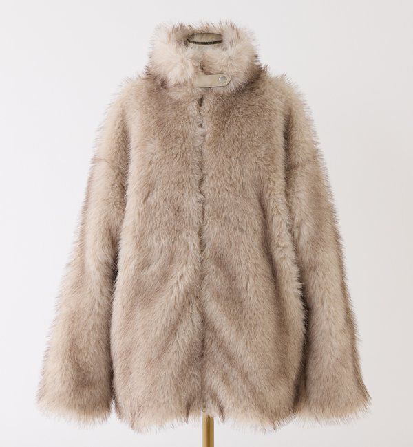  「ミドルフェイクファージャケット」|ダウンベスト・ベスト|