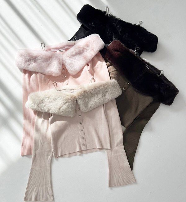  「【REVIVAL】ビジューファーニット」|ニット・セーター|