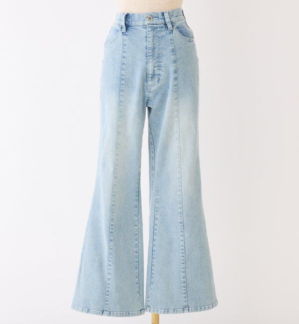  「後ろ刺繍美脚ストレッチフレアデニム」|その他|