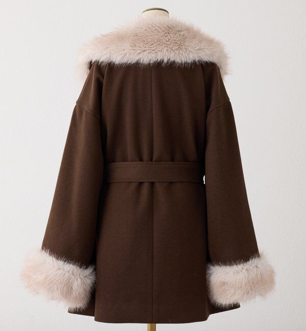  「3WAY衿袖ファーミドルコート」|その他|