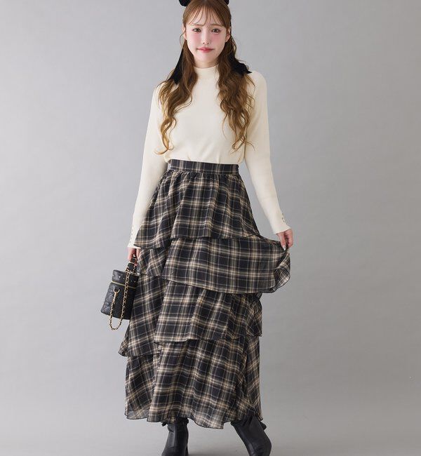  「ティアードロングスカート」|スカート|