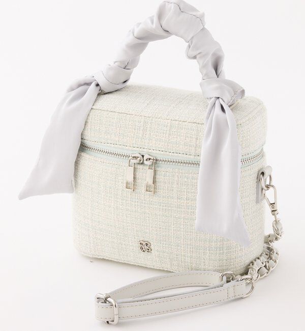  「ギャザーハンドルツイードバニティバッグ」|ショルダー・メッセンジャー|