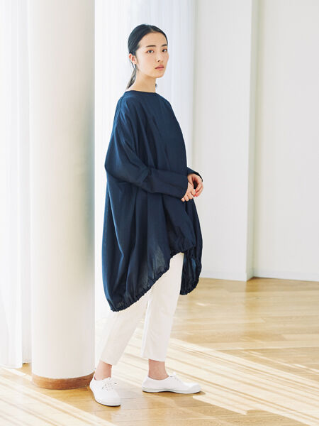 mizuiro ind「mizuiro ind 8分丈ホワイトデニム」|デニム|ivory