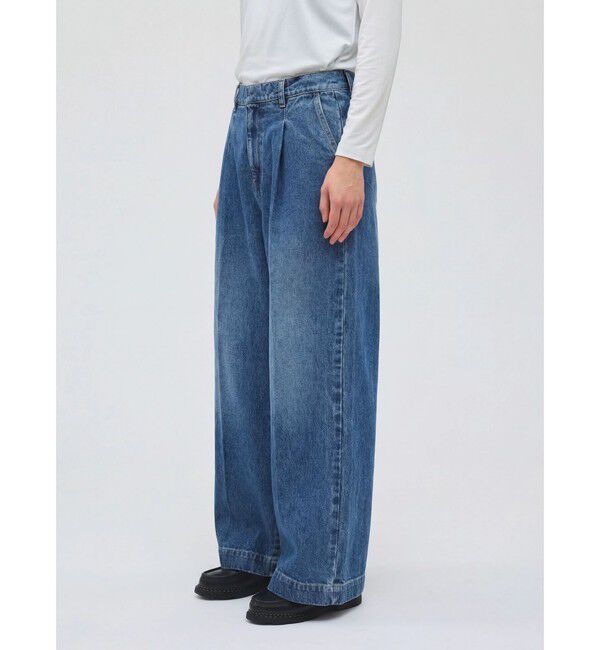 mizuiro ind「mizuiro ind ワイドデニムスラックス」|その他|