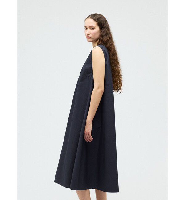 mizuiro ind「mizuiro ind ブランディングクロスフレアワンピース」|ワンピース|