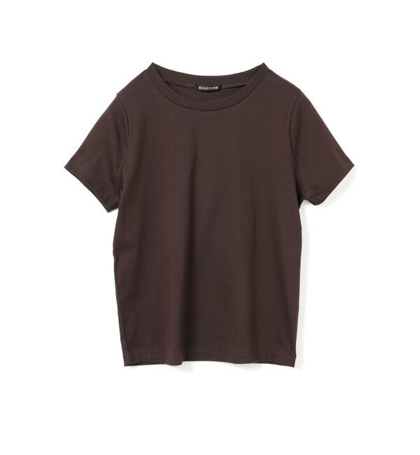 mizuiro ind「mizuiro ind コンパクトベーシックT」|Tシャツ・カットソー|ダークブラウン