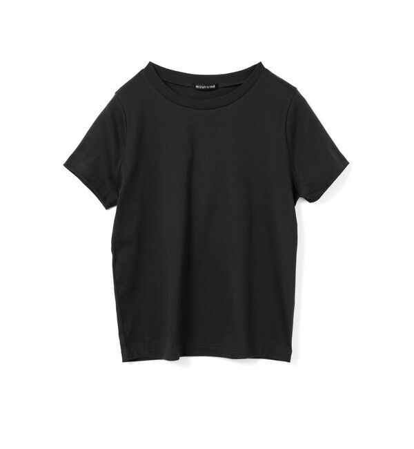 mizuiro ind「mizuiro ind コンパクトベーシックT」|Tシャツ・カットソー|ブラック