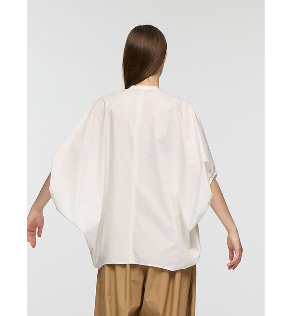 mizuiro ind「mizuiro ind スタンドカラーコクーンシャツ」|シャツ・ブラウス|