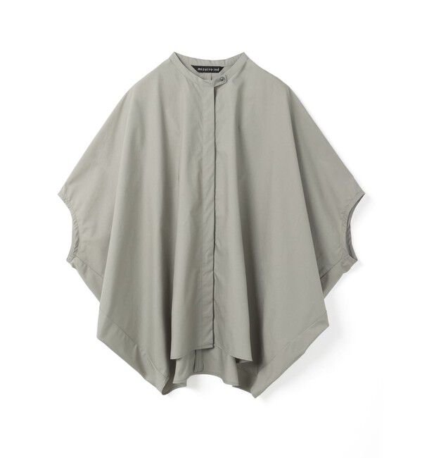 mizuiro ind「mizuiro ind スタンドカラーコクーンシャツ」|シャツ・ブラウス|グレー