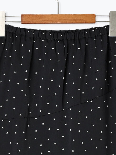 Lugnoncure「無地/ドット切替フレアスカート」|スカート|