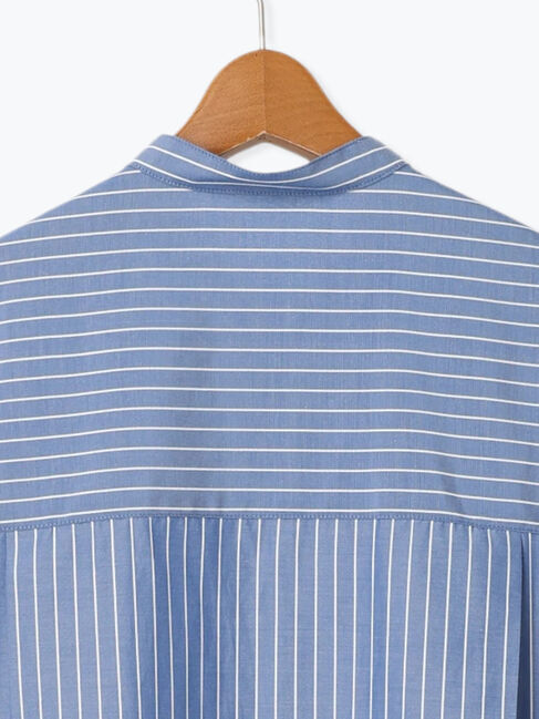 Lugnoncure「【イージーケア】バンドカラーオーバーシャツ」|シャツ・ブラウス|