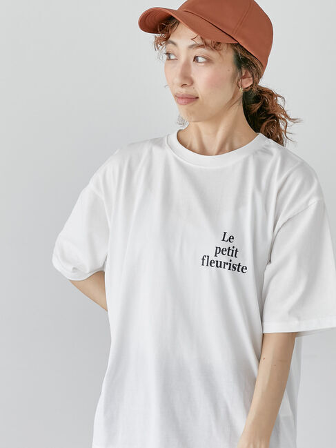 Lugnoncure「【接触冷感】ワンポイントロゴBIGTシャツ《2025summer catalog item》」|Tシャツ・カットソー|オフホワイト