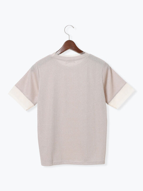 Te chichi TERRASSE「ラメテレコチュール切替トップス」|その他|