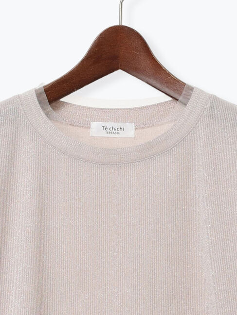 Te chichi TERRASSE「ラメテレコチュール切替トップス」|その他|