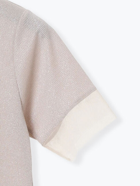 Te chichi TERRASSE「ラメテレコチュール切替トップス」|その他|