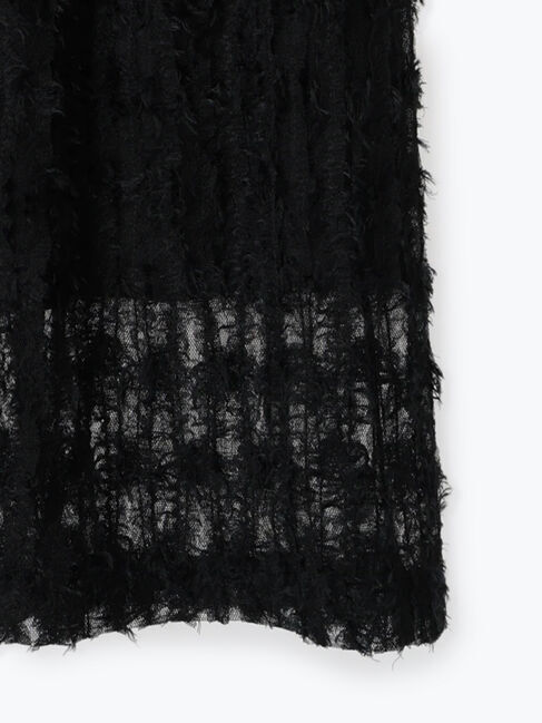 Samansa Mos2 blue「フリンジレーススカート」|スカート|