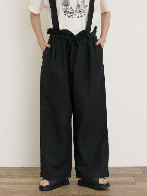 Samansa Mos2「【Cross&times;Linen】サス付パンツ」|その他|