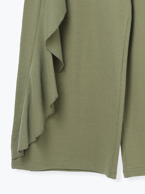 Samansa Mos2「カットクレープフリルワイドパンツ」|その他|