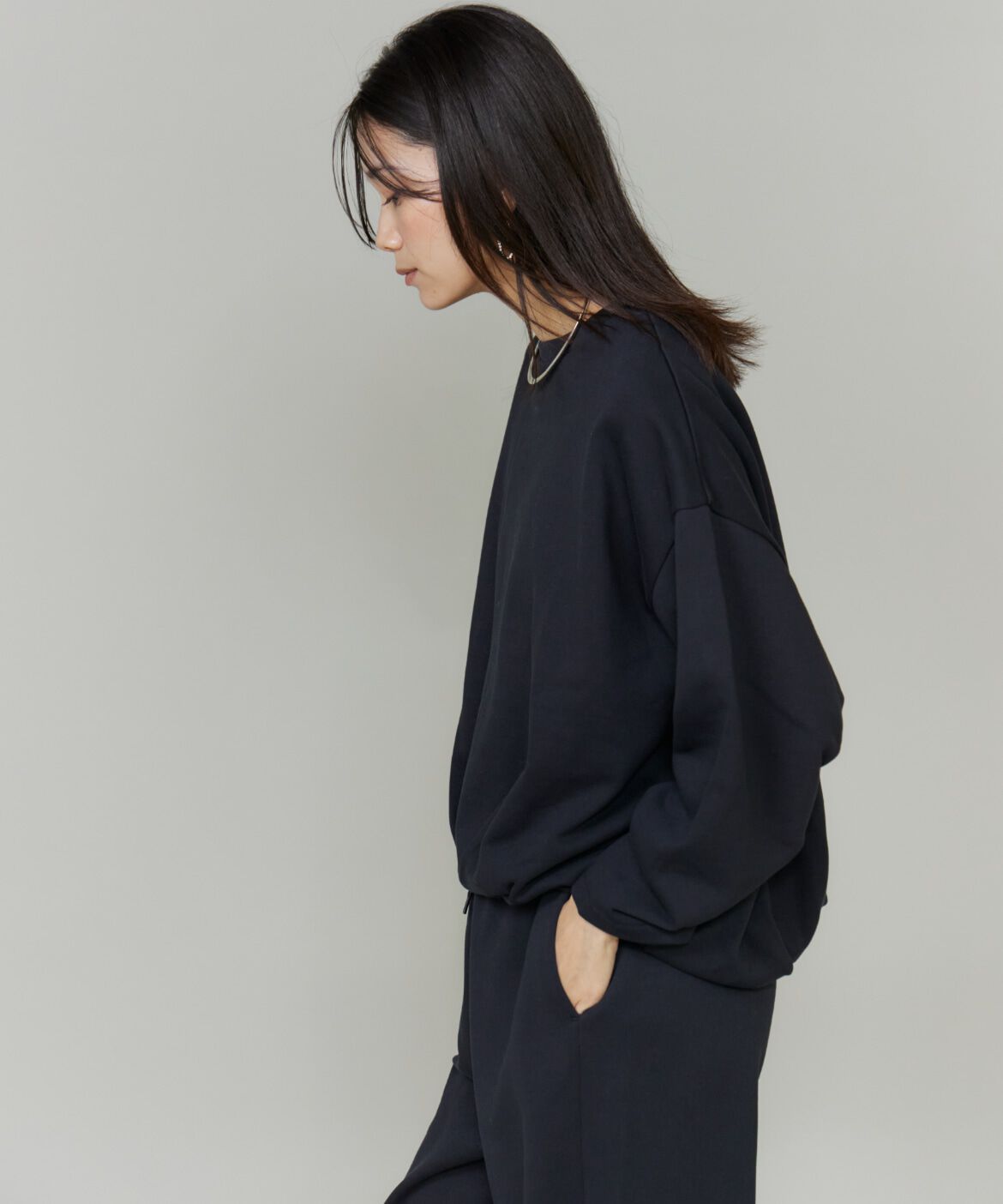 INED「フロントタック裏毛プルオーバー《YVON》」|スウェット・ジャージ|