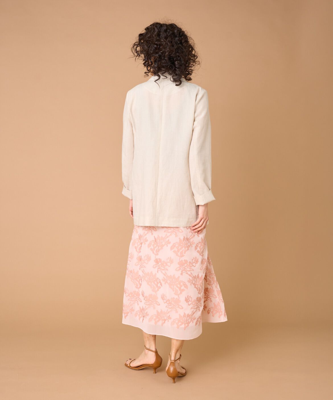 la veille by SUPERIOR CLOSET「シフォン刺繍スカート　」|スカート|