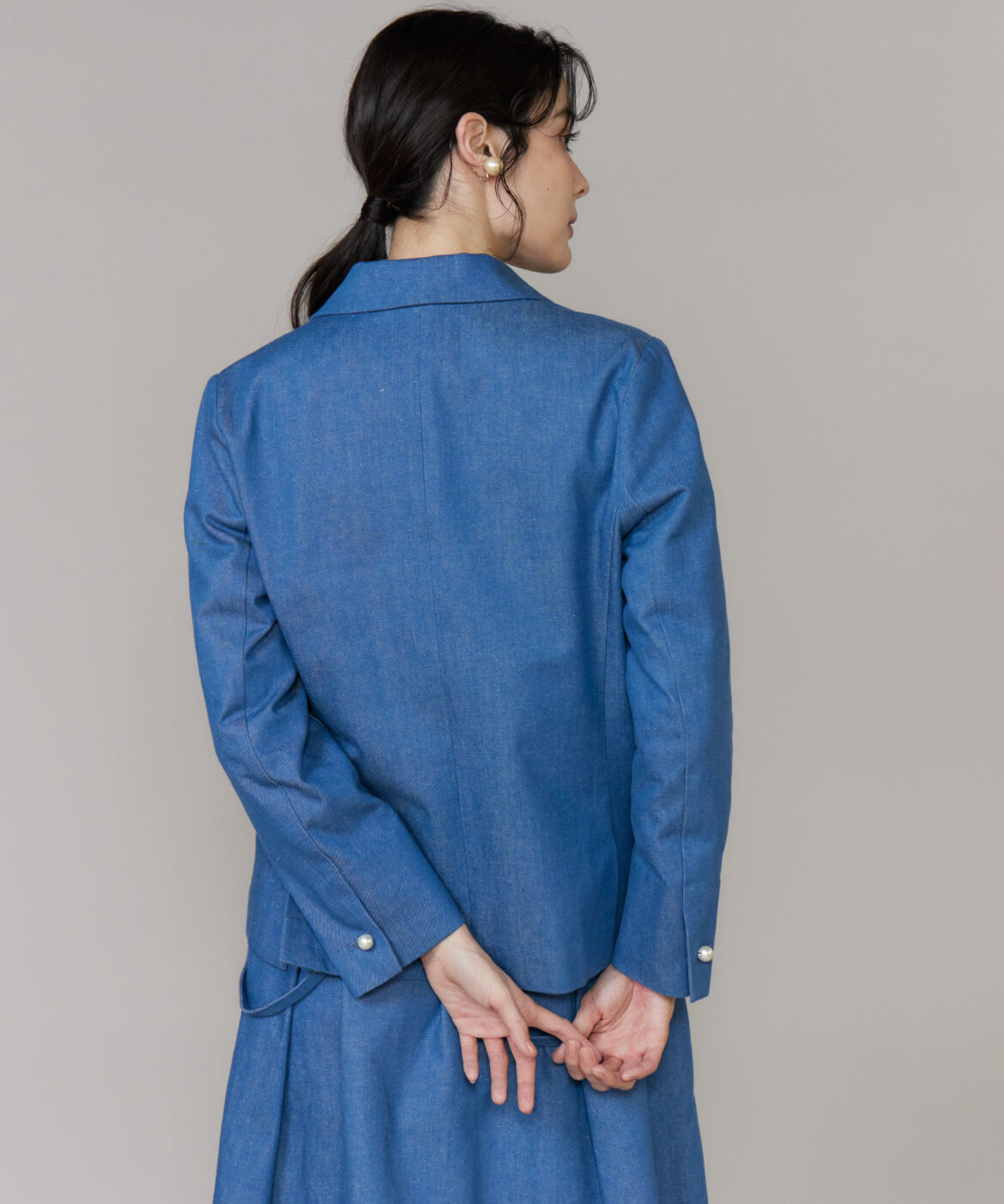 Maglie le cassetto「《ﾌﾟﾗｽｻｲｽﾞ》《WEB･POPUP限定》刺繍ｺﾝﾊﾟｸﾄﾃﾞﾆﾑｼﾞｬ  」|デニムジャケット|