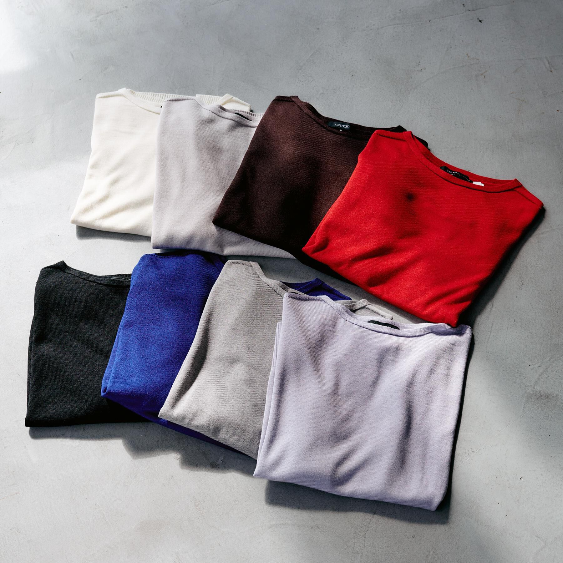 UNTITLED「【8色展開/体型カバー】魅せるタイムレスニット」|ニット・セーター|