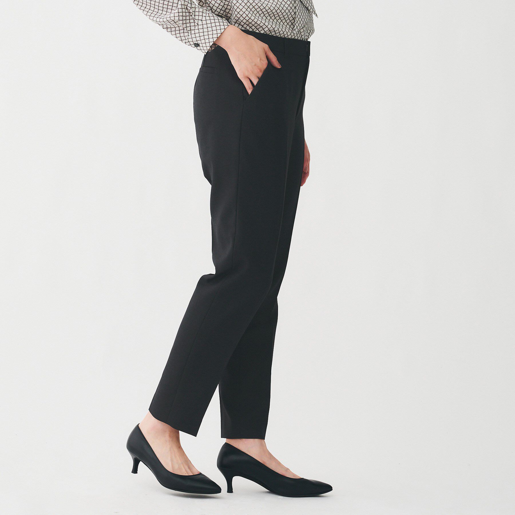 UNTITLED「【洗える/お仕事スーツ】ドライメランジ テーパードパンツ」|その他|