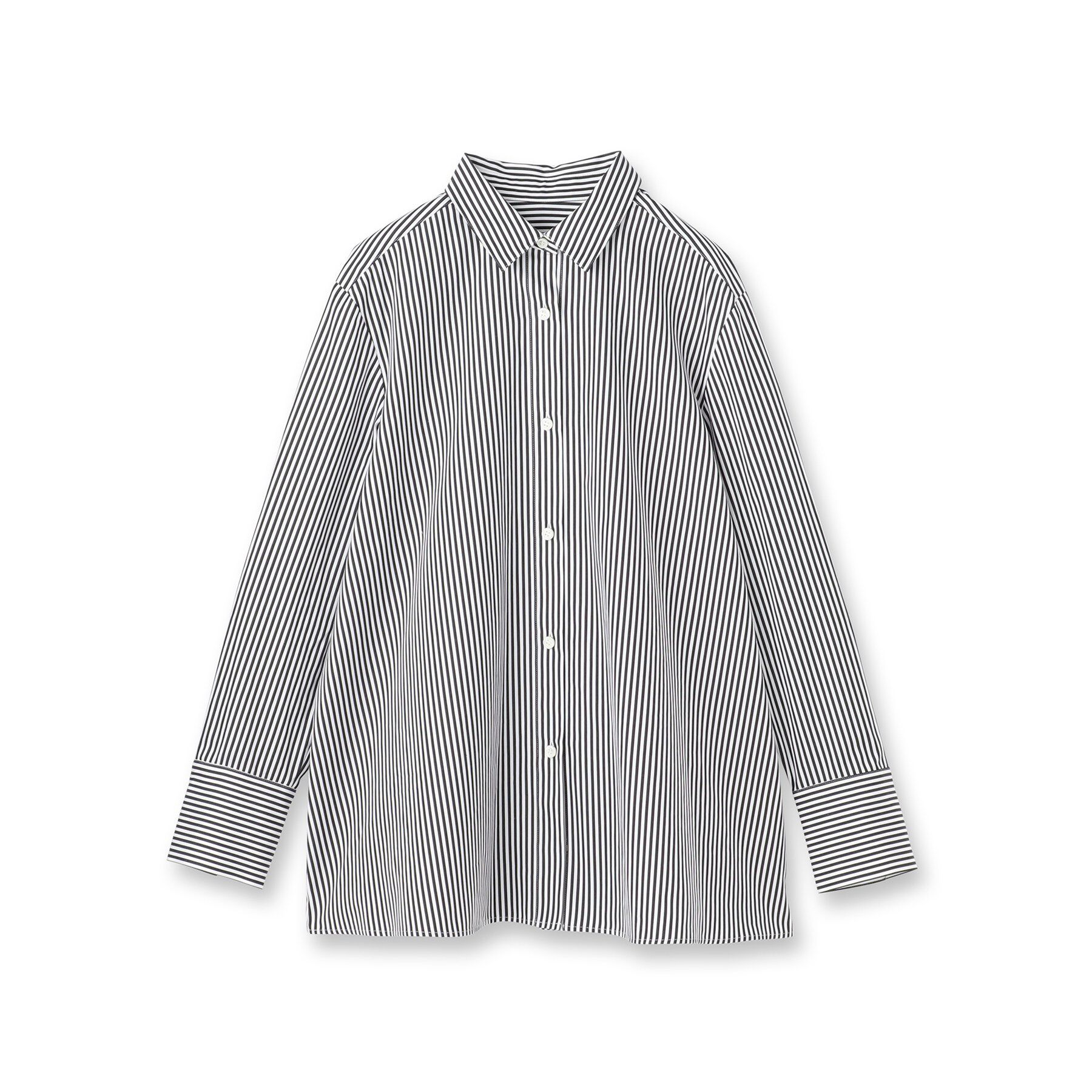 UNTITLED「【コットン100/洗える】コットンブロードAラインシャツ」|シャツ・ブラウス|