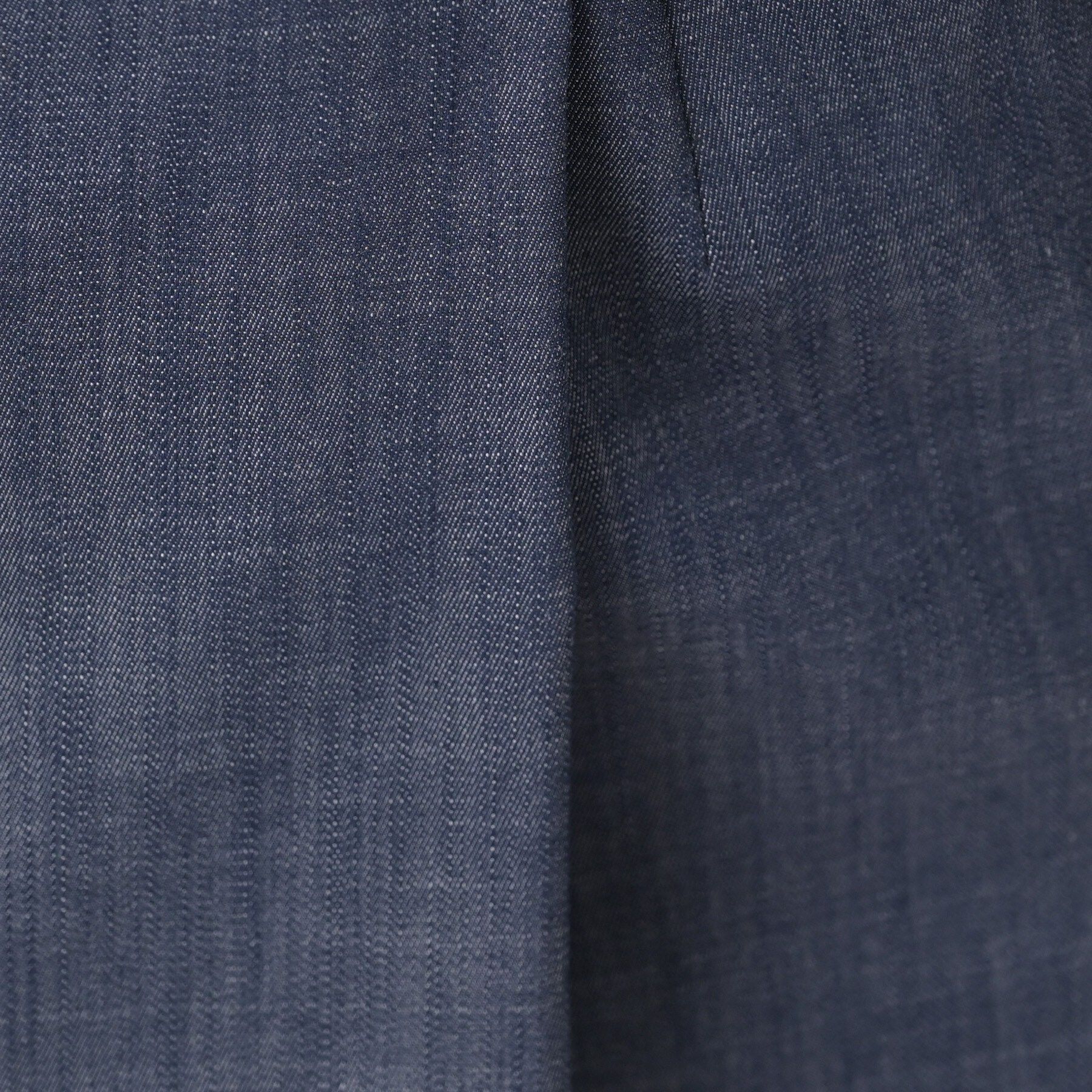 UNTITLED「【洗える/後ろウエストゴム】デニム調シャンブレーナロースカート」|スカート|