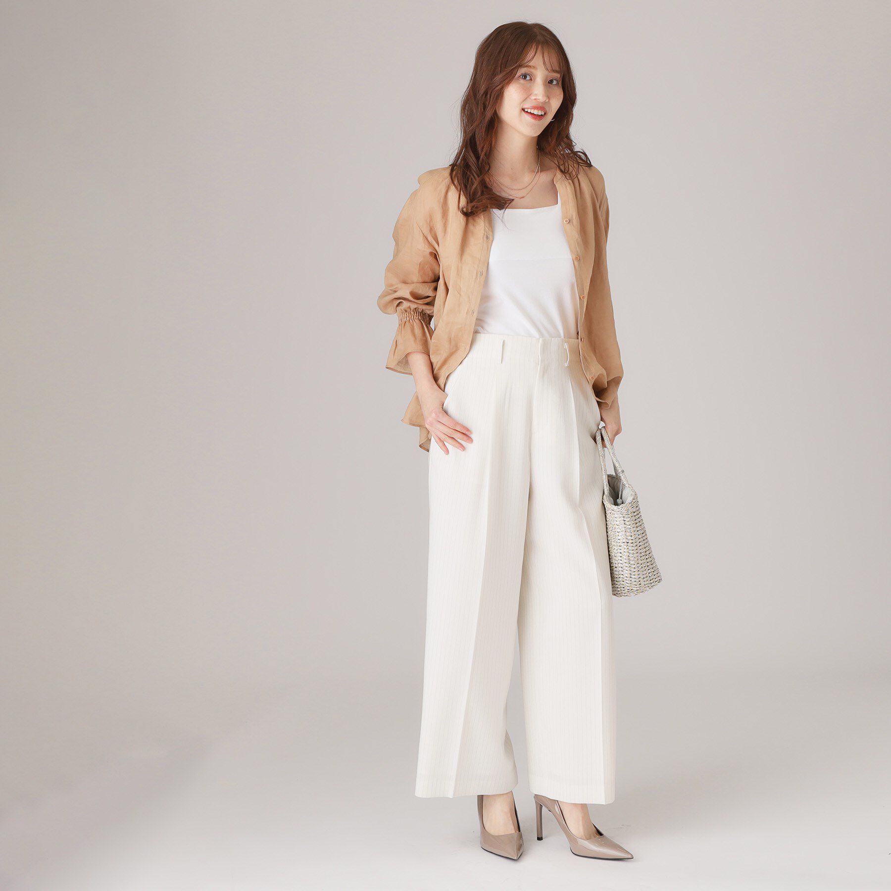 COUP DE CHANCE「【洗える/日本製】ベアトップ風キャミソール」|キャミソール|