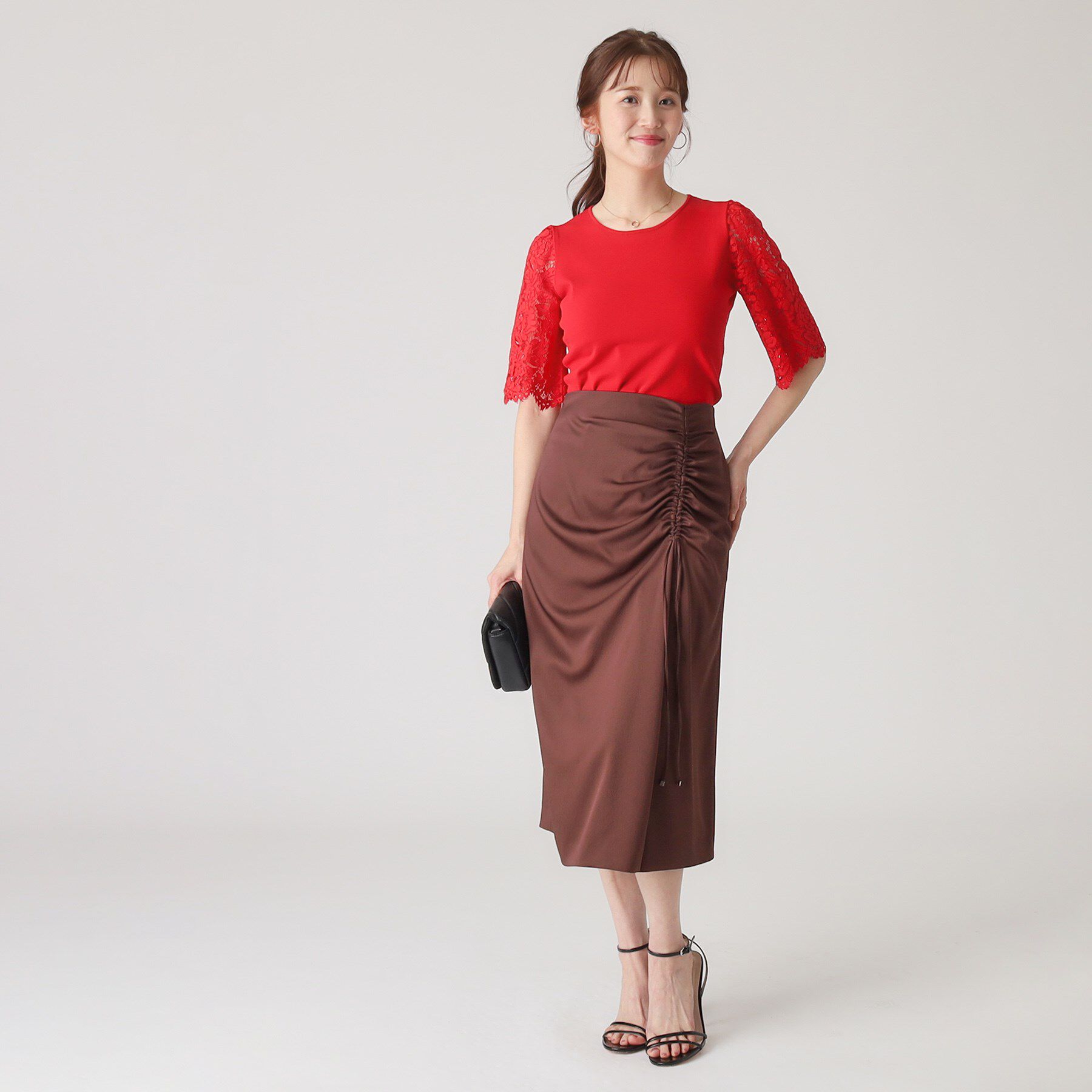 COUP DE CHANCE「【洗える／日本製】ドロストデザイン ナロータイトスカート」|スカート|