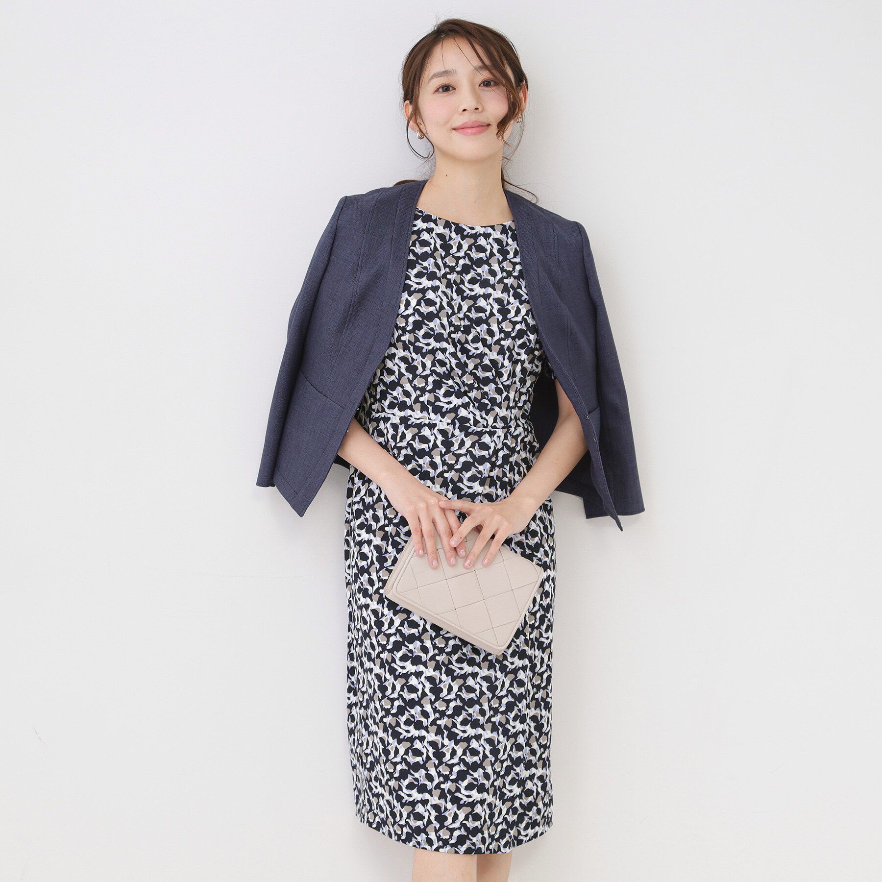 COUP DE CHANCE「【手洗い可／日本製】タック入タイトワンピース」|ワンピース|