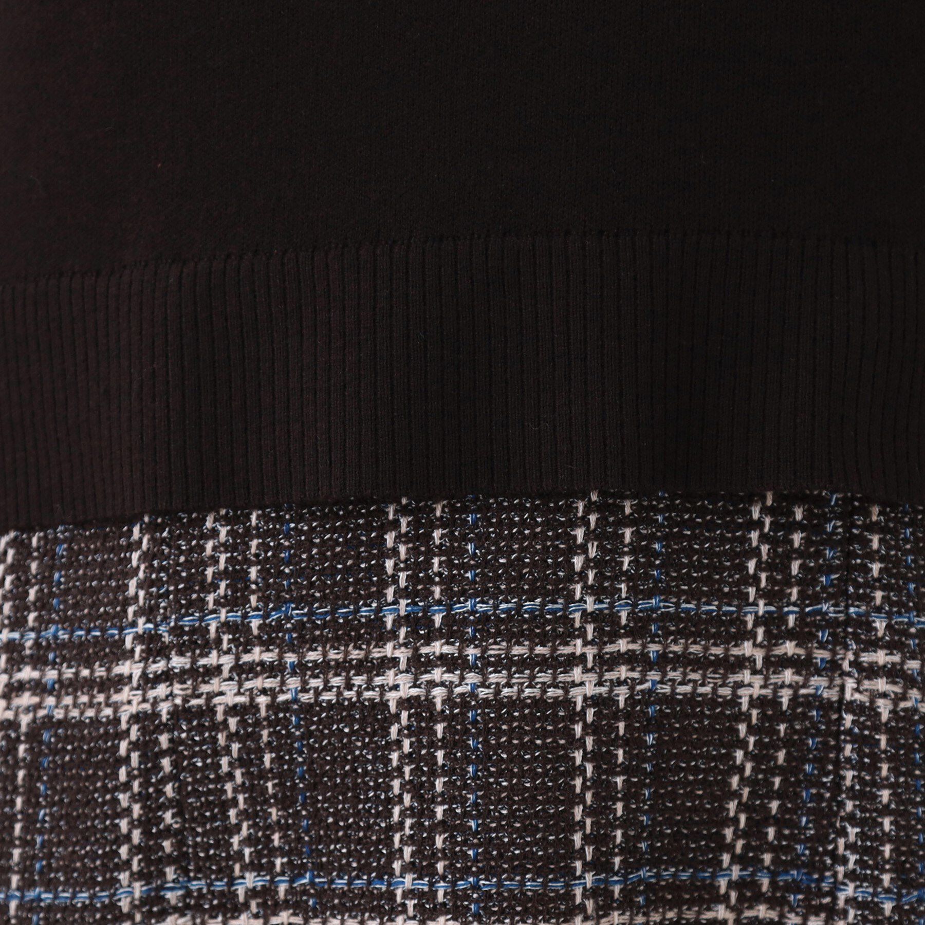 Reflect「【コートインでもすっきり◎】チェック柄ニットドッキングワンピース」|ワンピース|