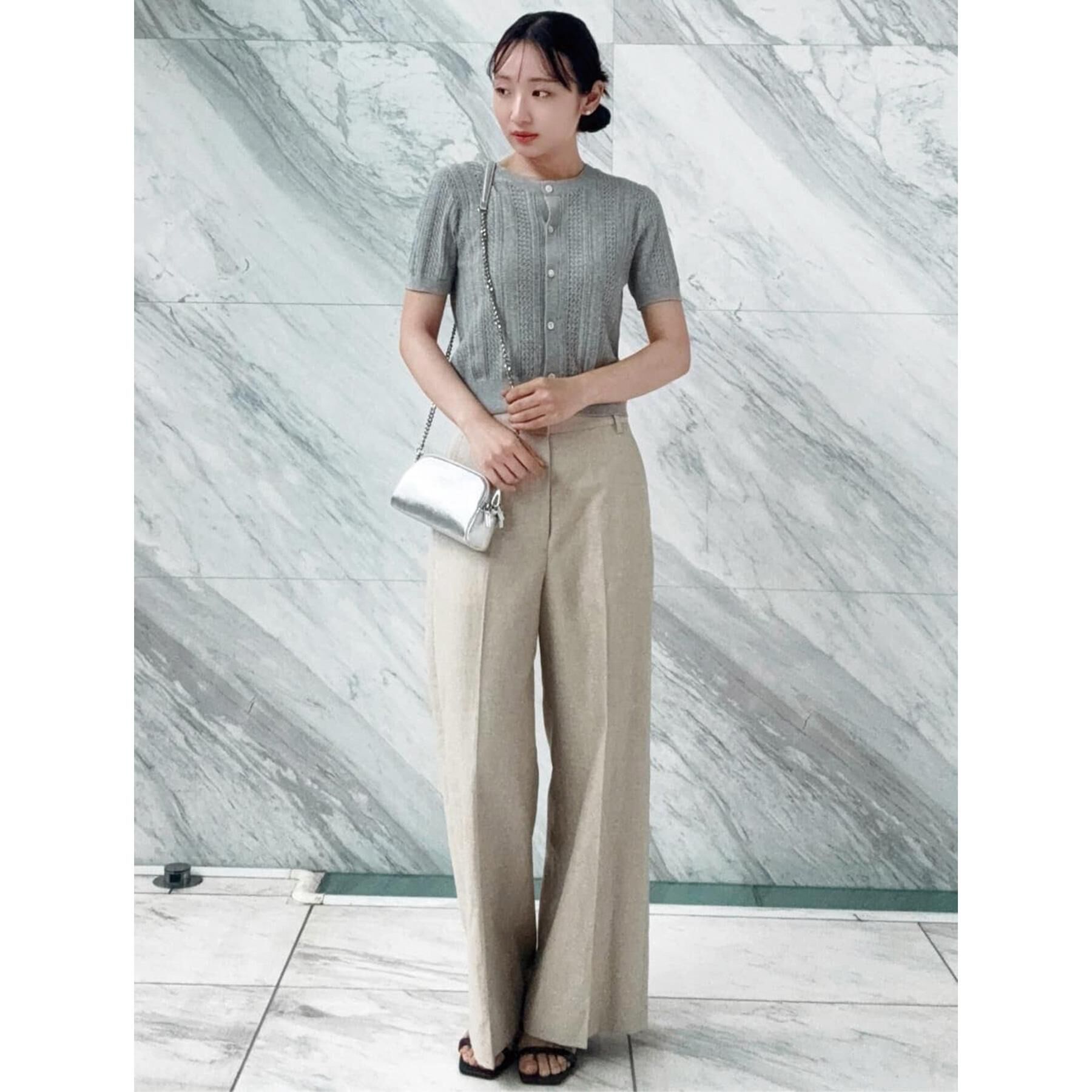 DRESSTERIOR「【前後2WAY/ショート丈】2WAYレースニット」|ニット・セーター|