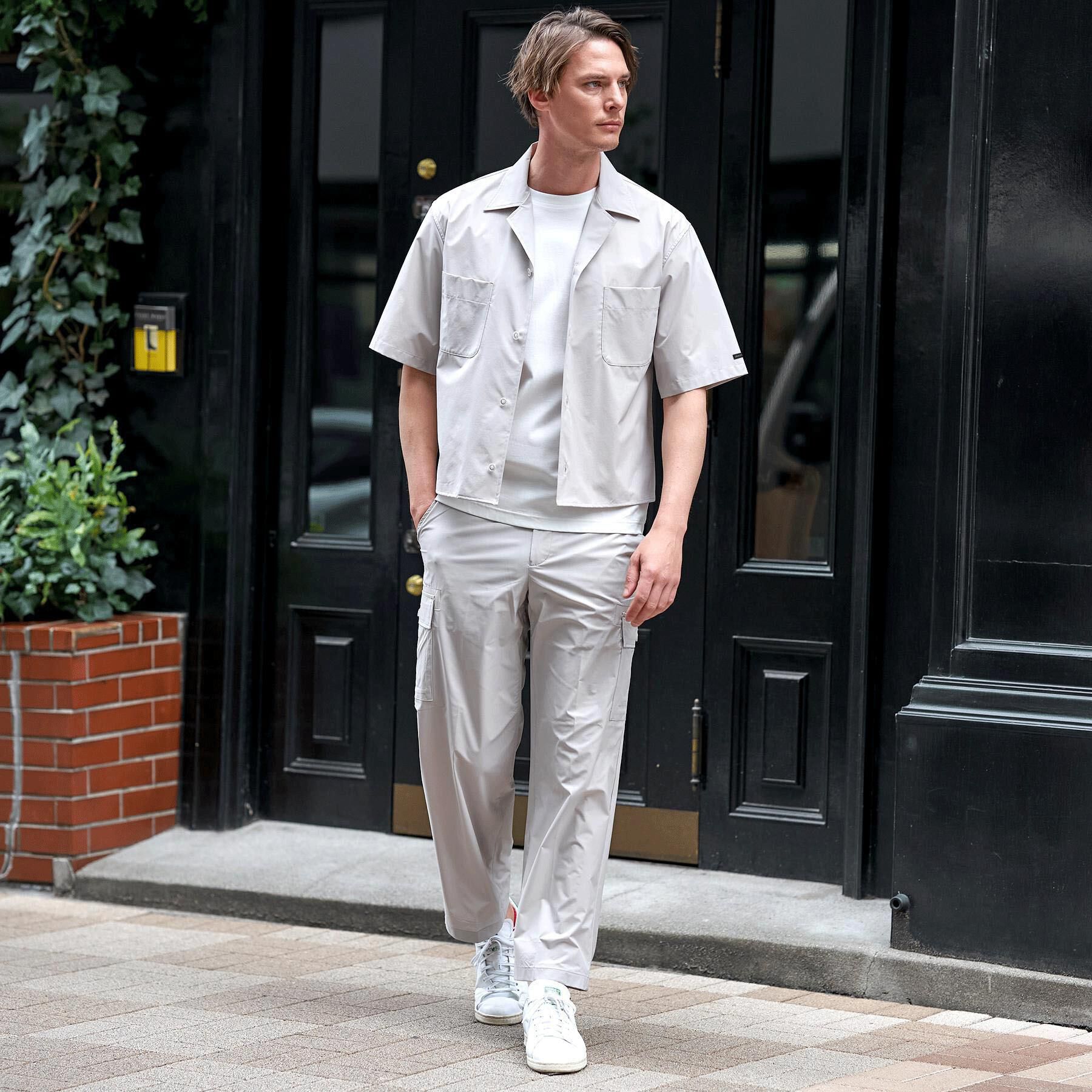 DRESSTERIOR「【セットアップ可】SOLOTEX ストレッチオープンカラーシャツ」|シャツ・ブラウス|