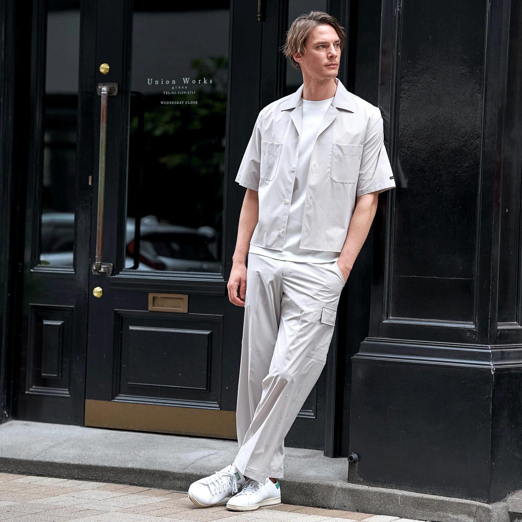 DRESSTERIOR「【セットアップ可】SOLOTEX ストレッチオープンカラーシャツ」|シャツ・ブラウス|