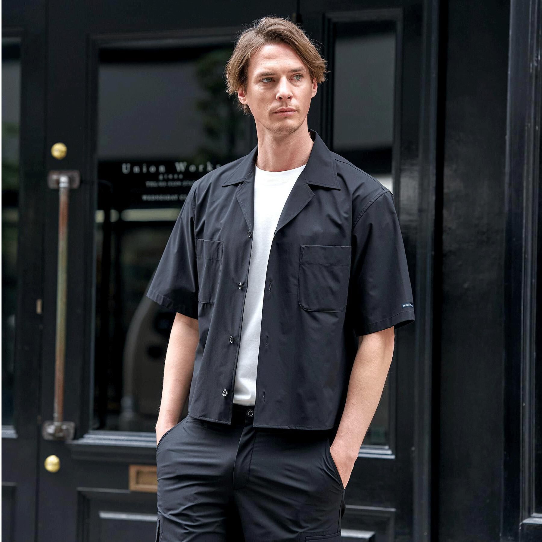 DRESSTERIOR「【セットアップ可】SOLOTEX ストレッチオープンカラーシャツ」|シャツ・ブラウス|