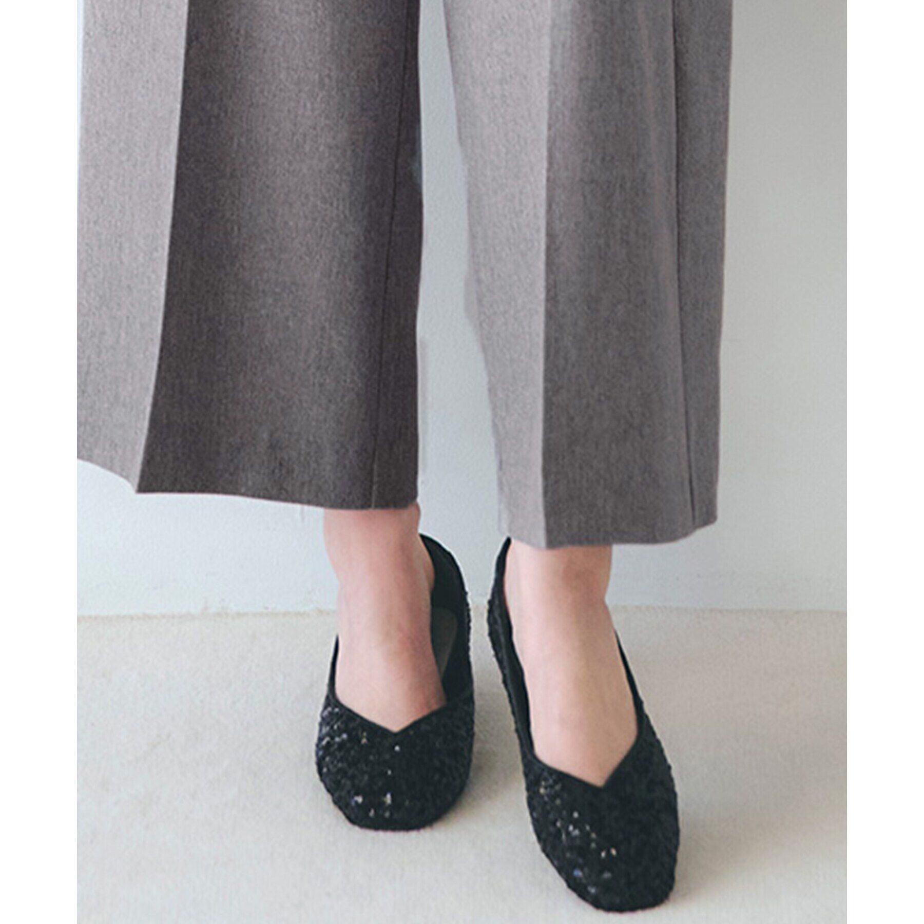 grove「【人間工学】つつまれフィットスクエアトゥフラットパンプス【入卒対応可】」|その他|