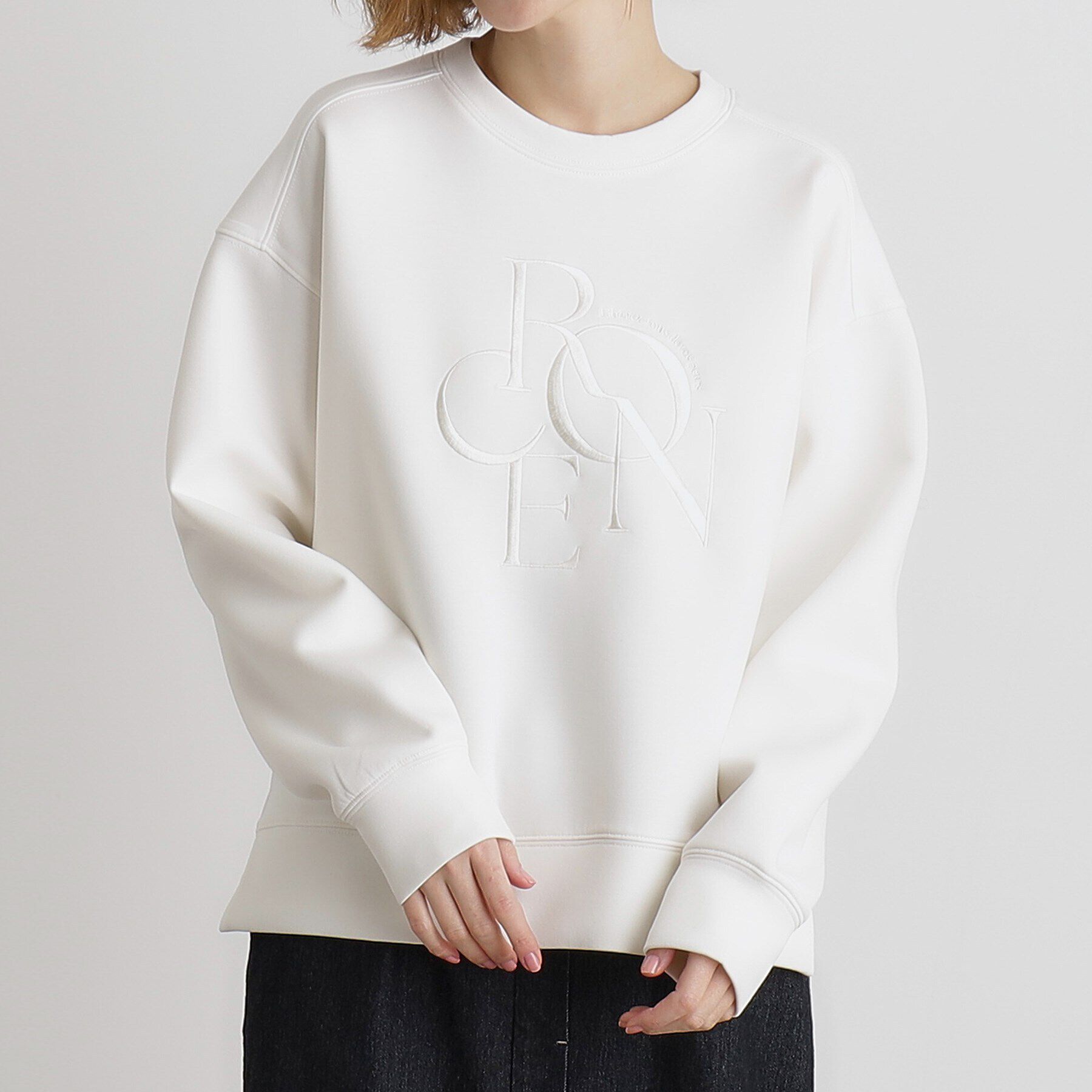 grove「サークルロゴ刺繍ダンボールスエット」|パーカー|