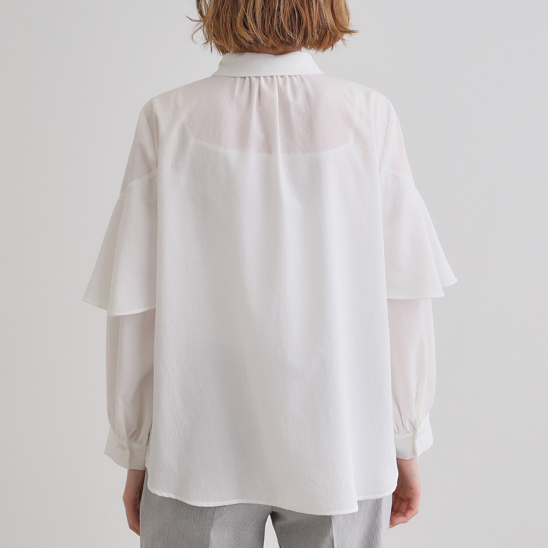 grove「ケープフリルシャツブラウス」|シャツ・ブラウス|