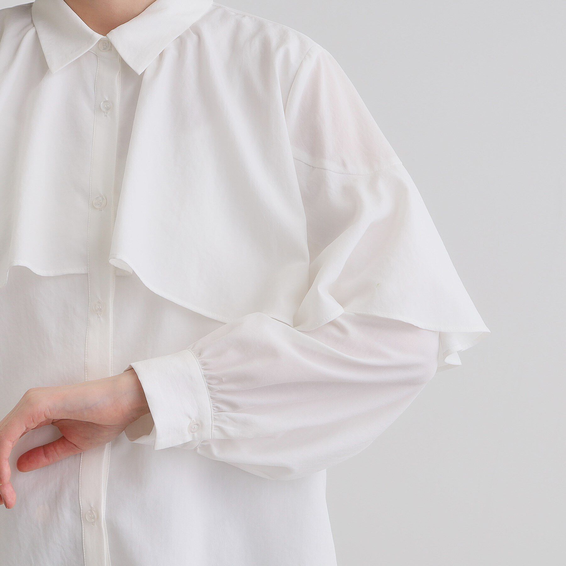 grove「ケープフリルシャツブラウス」|シャツ・ブラウス|