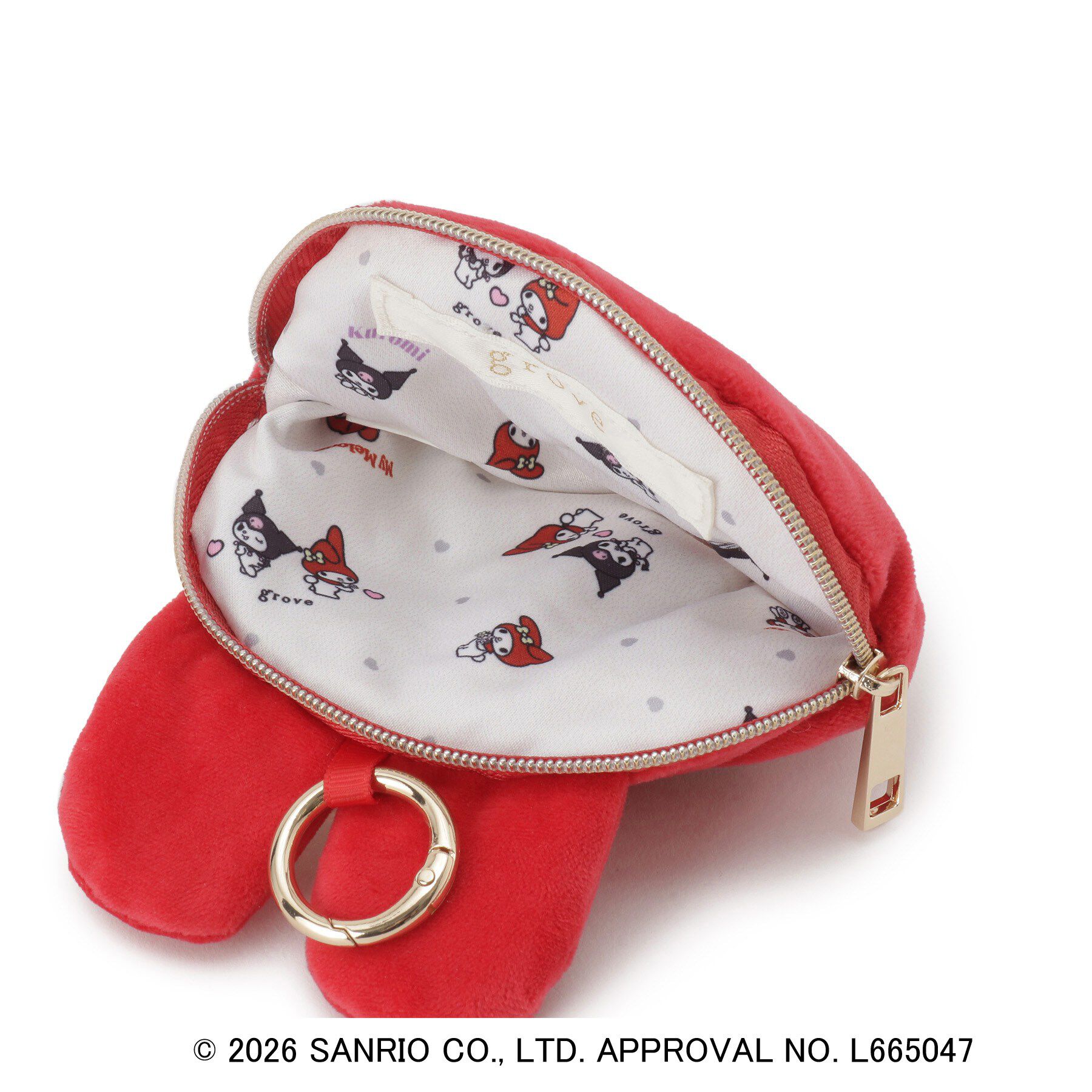 grove「【マイメロディ＆クロミ】ぬいぐるみポーチチャーム」|ポーチ|