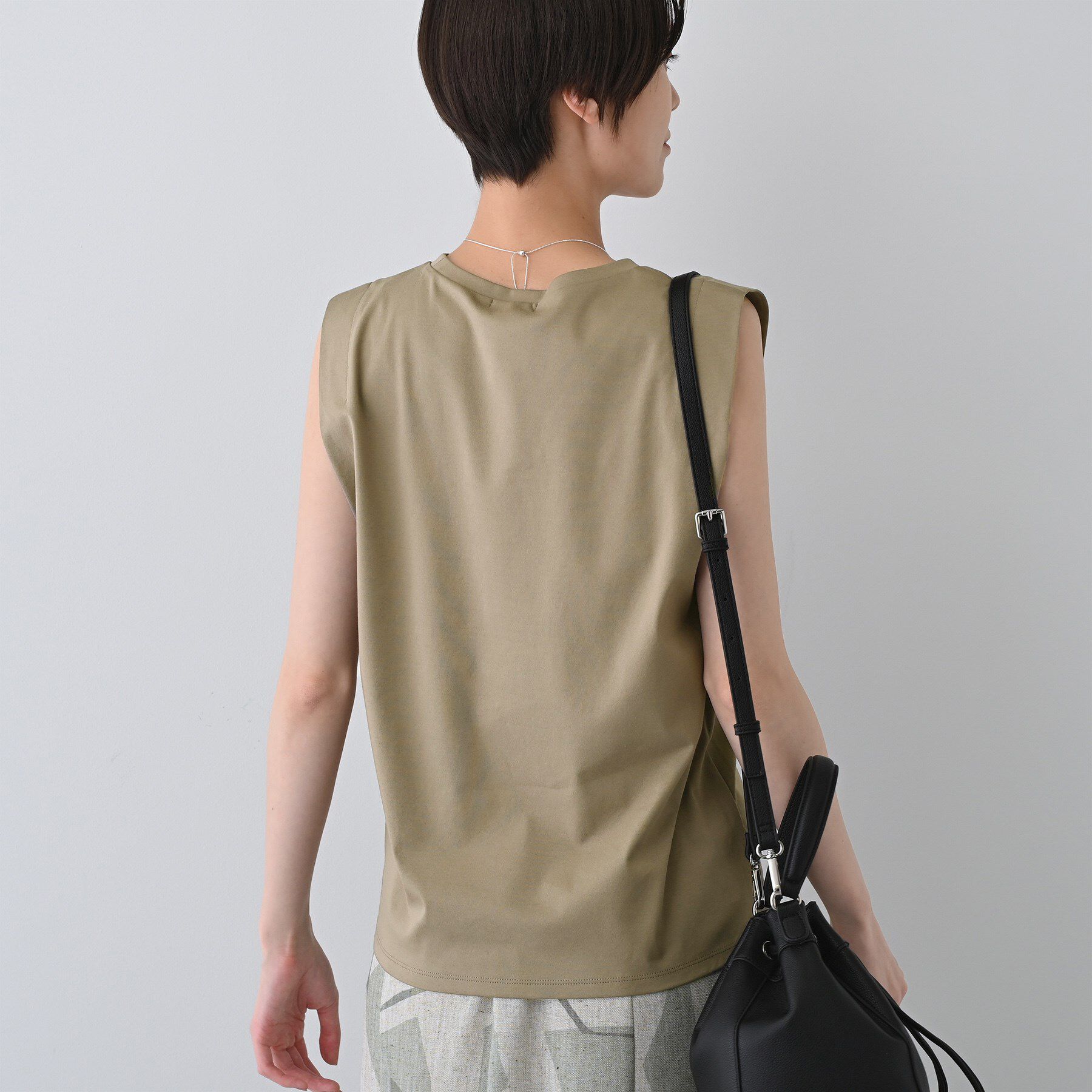 INDIVI「【洗える】きれいめノースリーブトップス」|Tシャツ・カットソー|